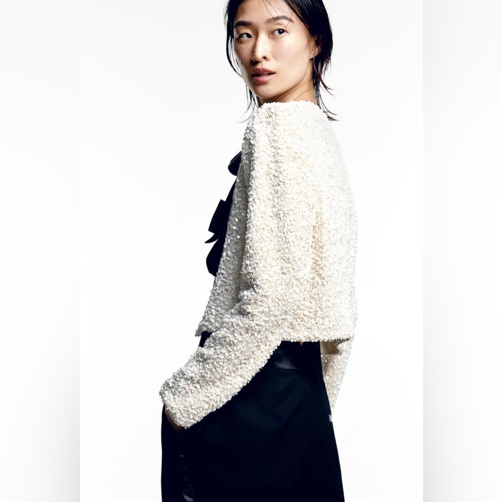 H&M SEQUIN JACKET - Picture 3 of 6